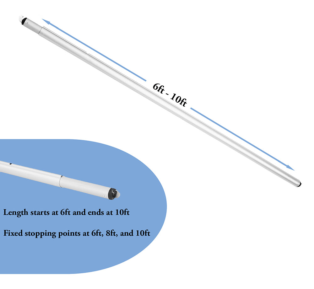 6ft-10ft Wide Crossbars Drape Support Rod - (1pc)