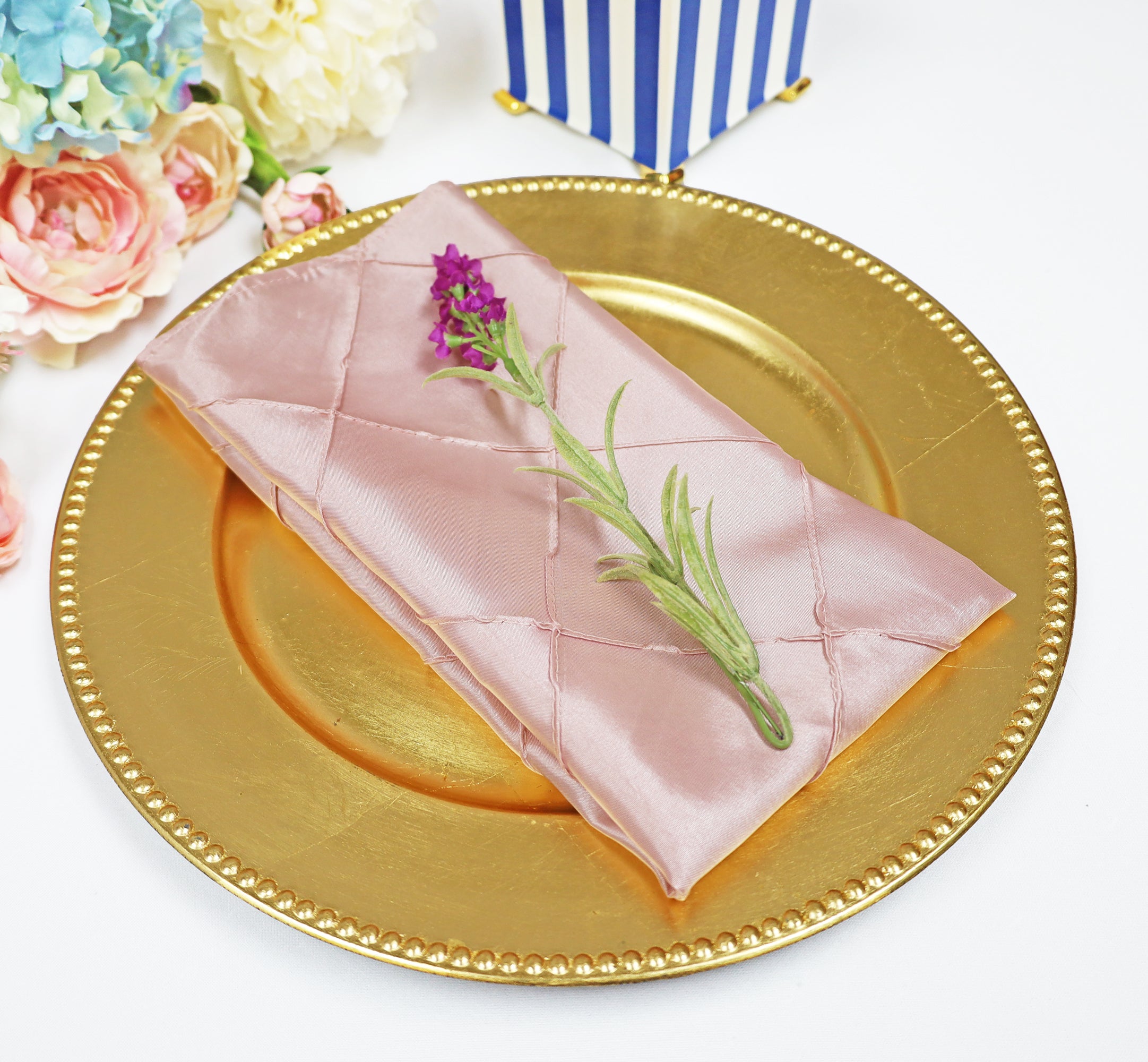 Rose gold napkin outlet
