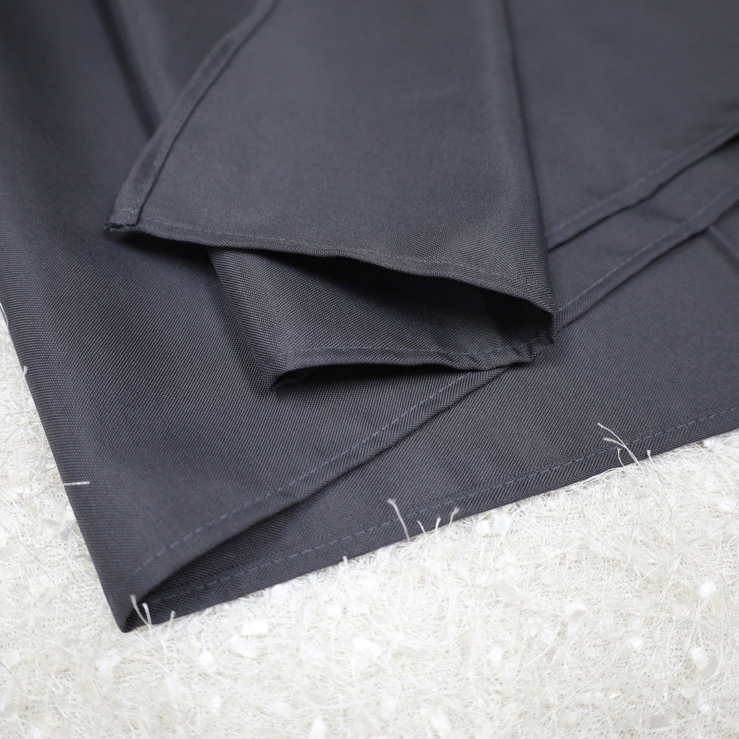 Nappes rectangulaires en polyester 72"x120" - Étain/Anthracite (1pc)