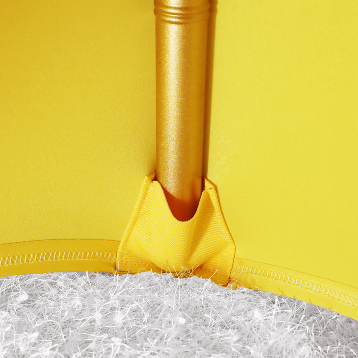 Housse de chaise de banquet en élasthanne - Jaune canari (1pc)