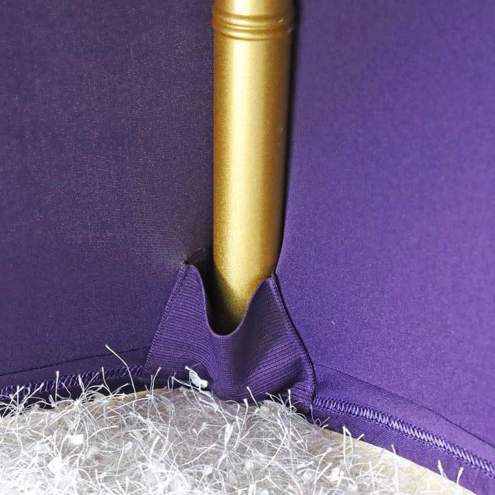 Premium Spandex (220 GSM) Banquet Chair Cover - Eggplant (1pc)