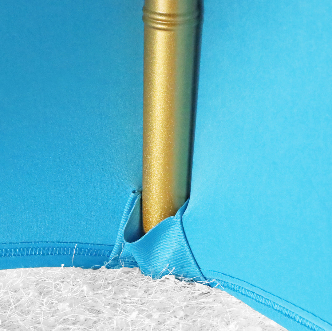 Premium Spandex (220 GSM) Folding Chair Cover - Turquoise (1pc)