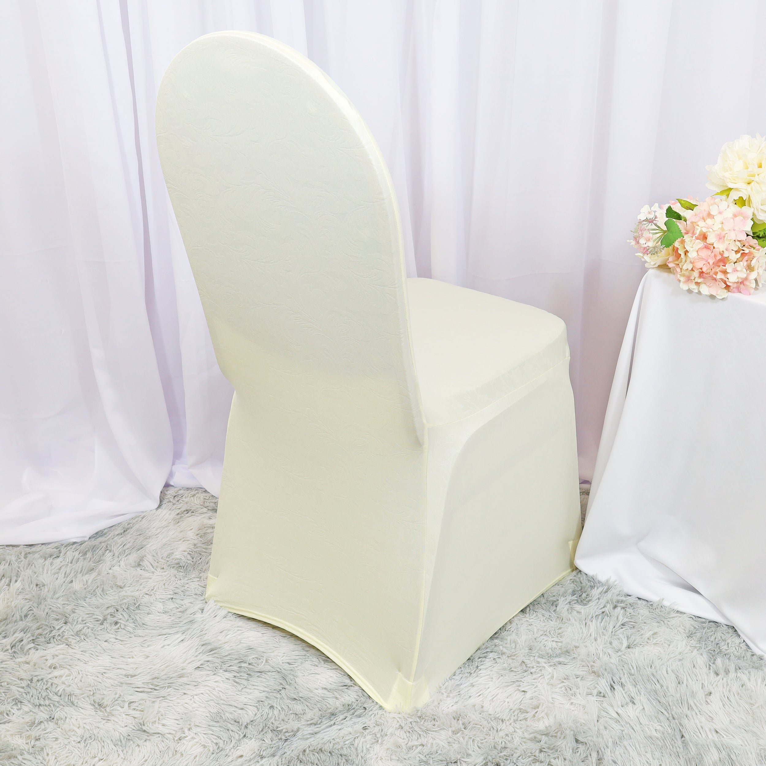 Universal White Polyester Spandex Folding Chair Cover – By Sedona Designz – Perfect For Wedding Parties & Events – Free Shipping