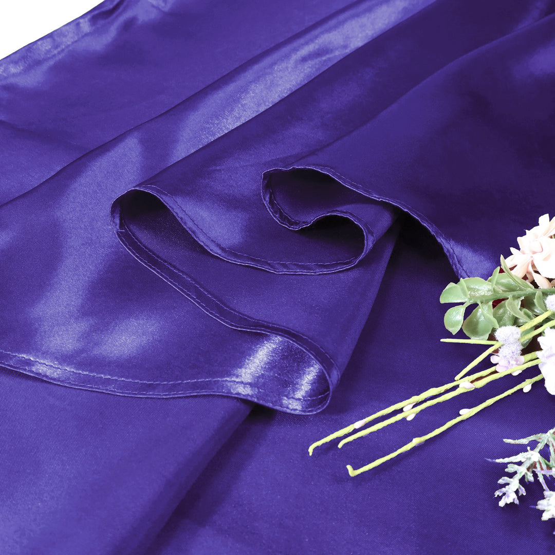 120" Seamless Round Satin Tablecloth - Regency Purple (1pc)