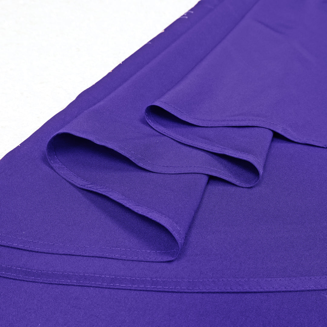 Nappe ronde en polyester 120" - Violet Régence (1pc)