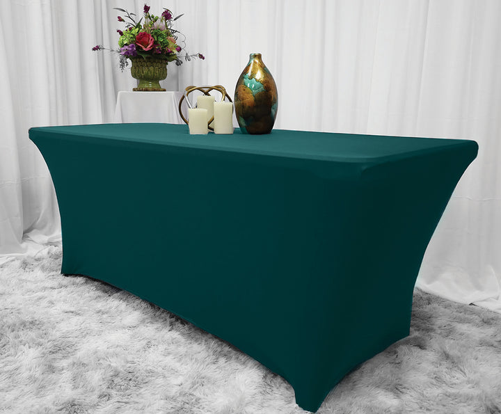 6 Ft Rectangular Spandex Table Cover - Oasis (1pc)