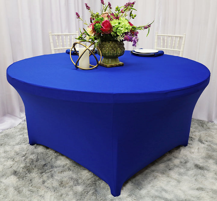 5 Ft Round Spandex Table Cover - Royal Blue (1pc)