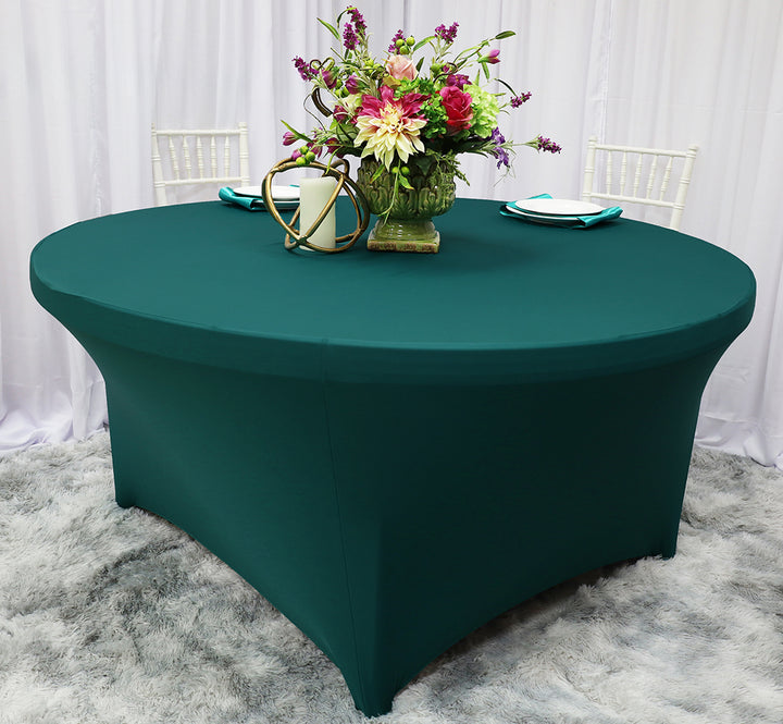5 Ft Round Spandex Table Cover - Oasis (1pc)