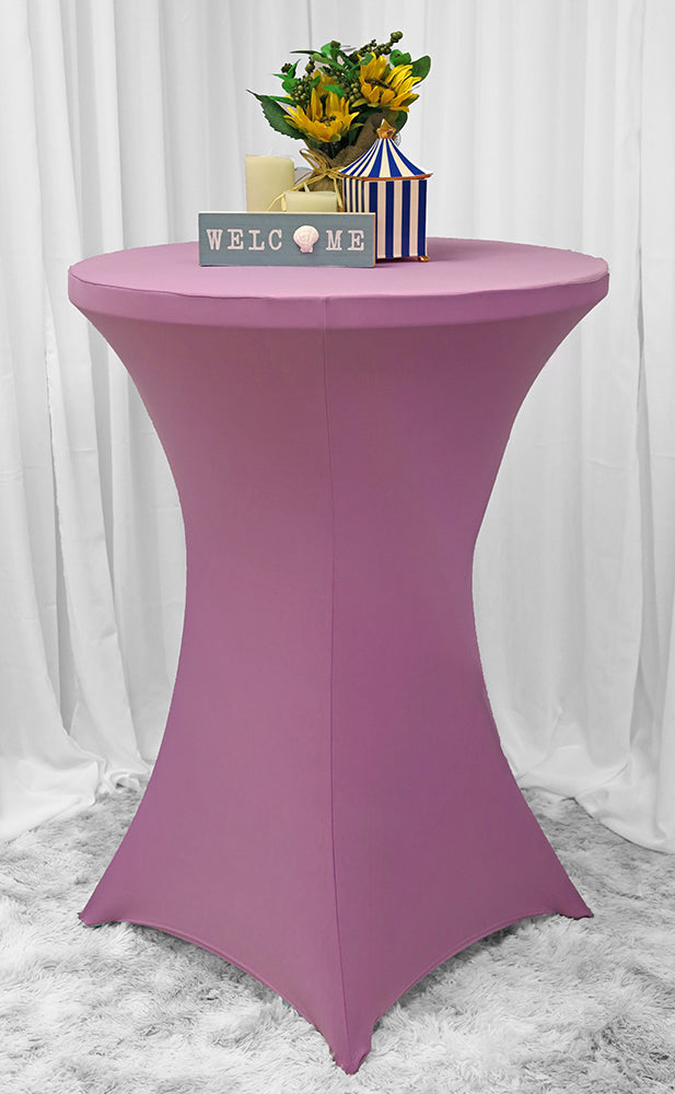 36"x42" Cocktail Spandex (220 GSM) Table Cover - Lilac (1pc)