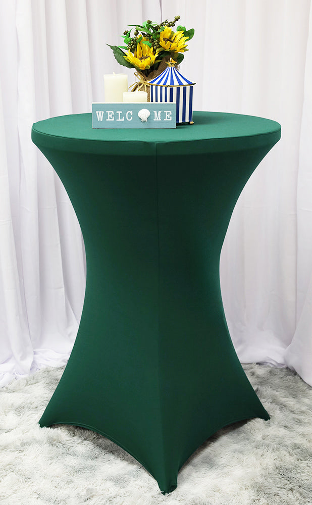 Cubierta de mesa de spandex para cóctel de 36 "x 42" - Jade (1 pieza)