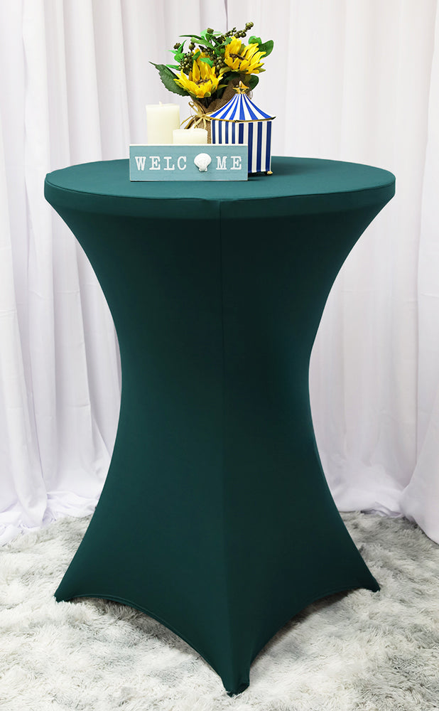 30"x42" Cocktail Spandex (220 GSM) Table Cover - Oasis (1pc)