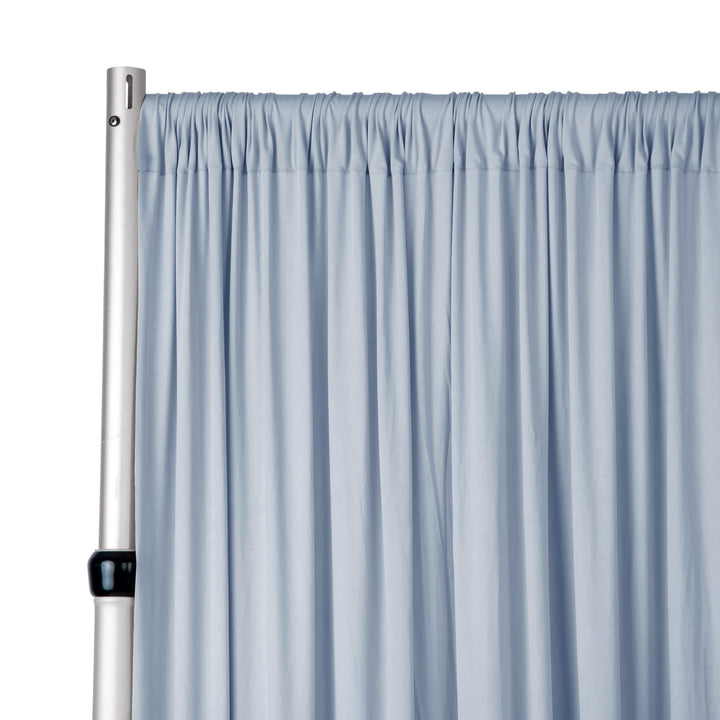 Panel de cortina de telón de fondo para eventos de buceo (sin arrugas) de 12 pies x 10 pies - Blanco (1 unidad)