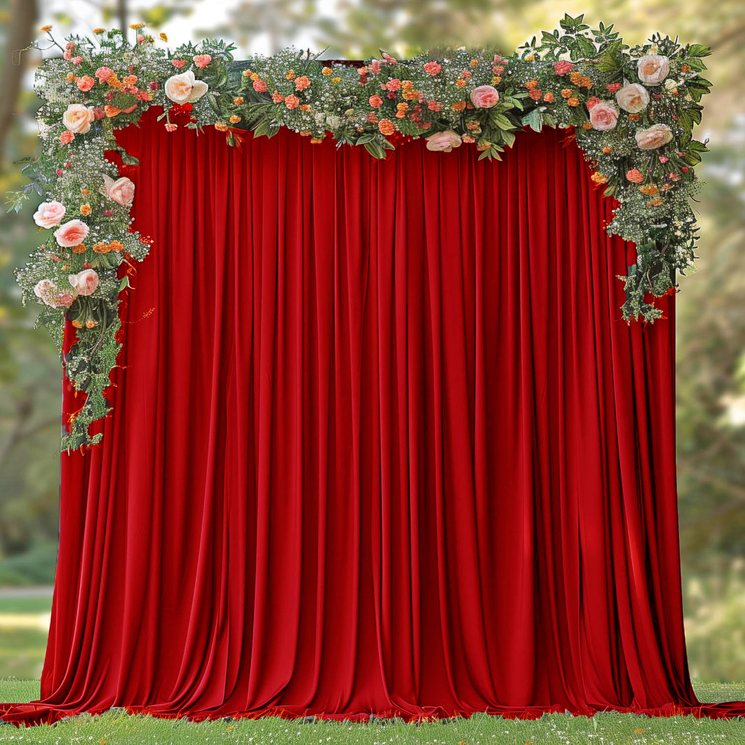 Panel de cortina de telón de fondo para eventos de buceo (sin arrugas) de 12 pies x 10 pies - Blanco (1 unidad)