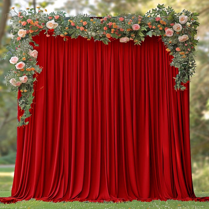 Panel de cortina de telón de fondo para eventos de buceo (sin arrugas) de 12 pies x 10 pies - Blanco (1 unidad)