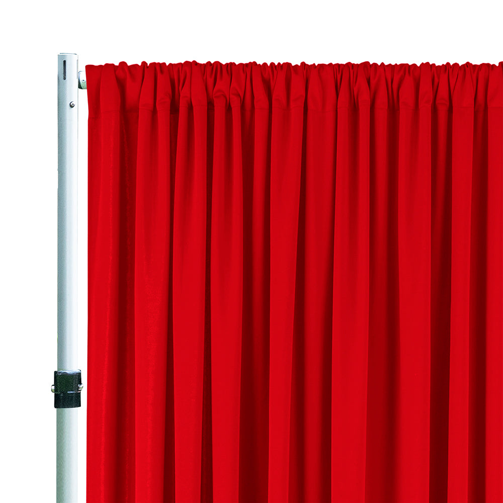 Panel de cortina de telón de fondo para eventos de buceo (sin arrugas) de 12 pies x 10 pies - Blanco (1 unidad)