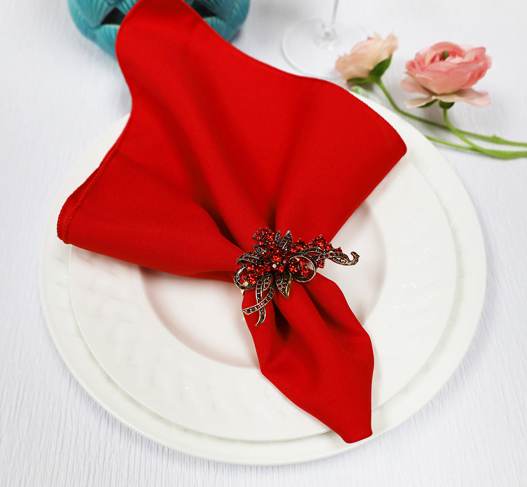 Discount Polyester Red Napkin, Cheap Polyester Napinks – Wedding Linens ...