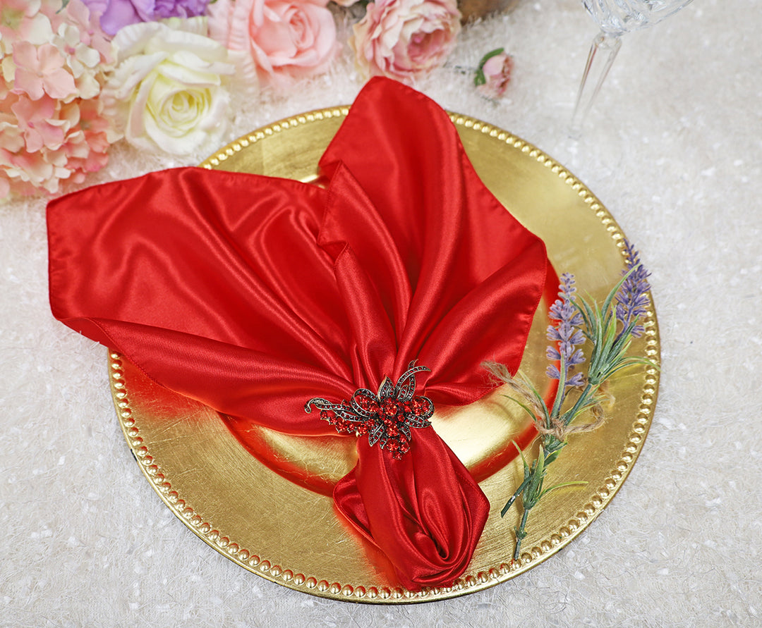 Sample 20"x20" Satin Napkins - Red (1pc)