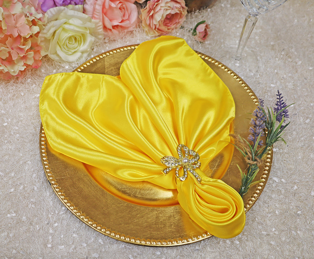 Sample 20"x20" Satin Napkins - Canary Yellow (1pc)