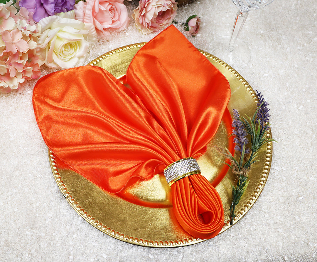 Sample 20"x20" Satin Napkins - Orange (1pc)