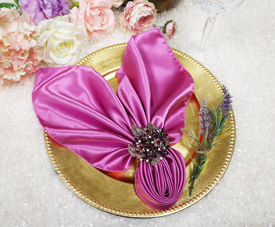 Sample 20"x20" Satin Napkins - Magenta/Azalea (1pc)