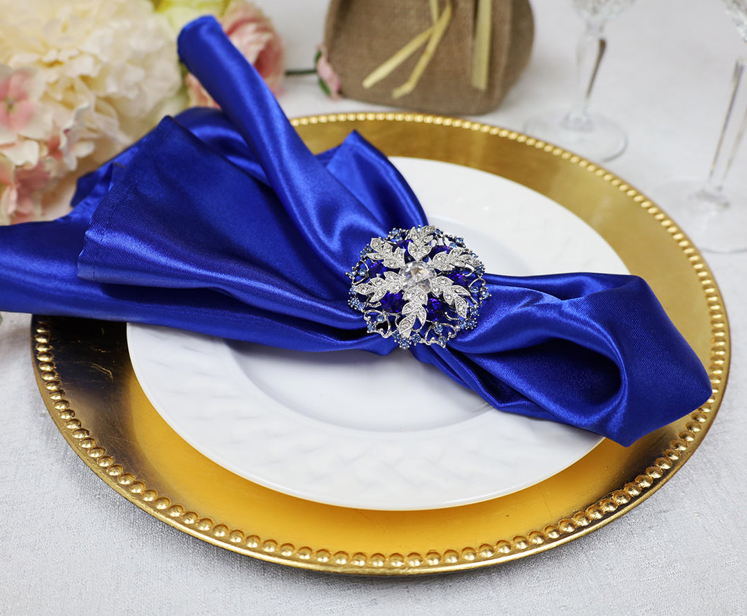 20"x20" Heavy Duty Satin Napkins - Royal Blue (10pcs/pk)