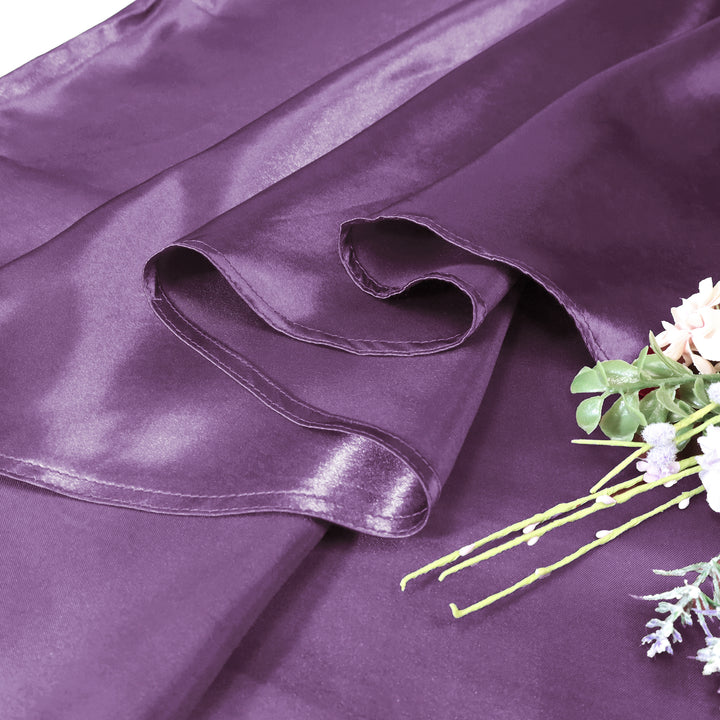 Nappe ronde en satin 120" - Glycine (1pc)