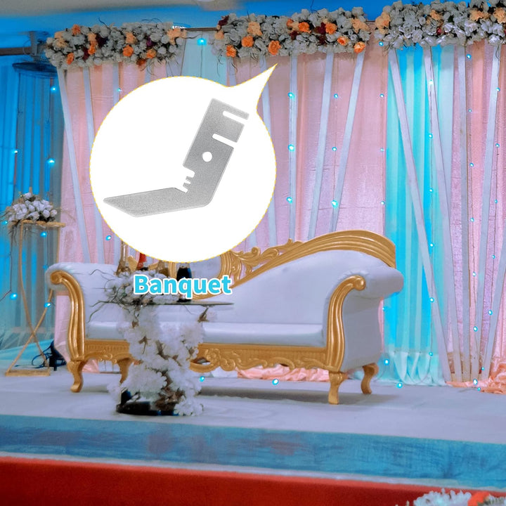 3" Double Crossbar Valance Hanger - (2pcs)