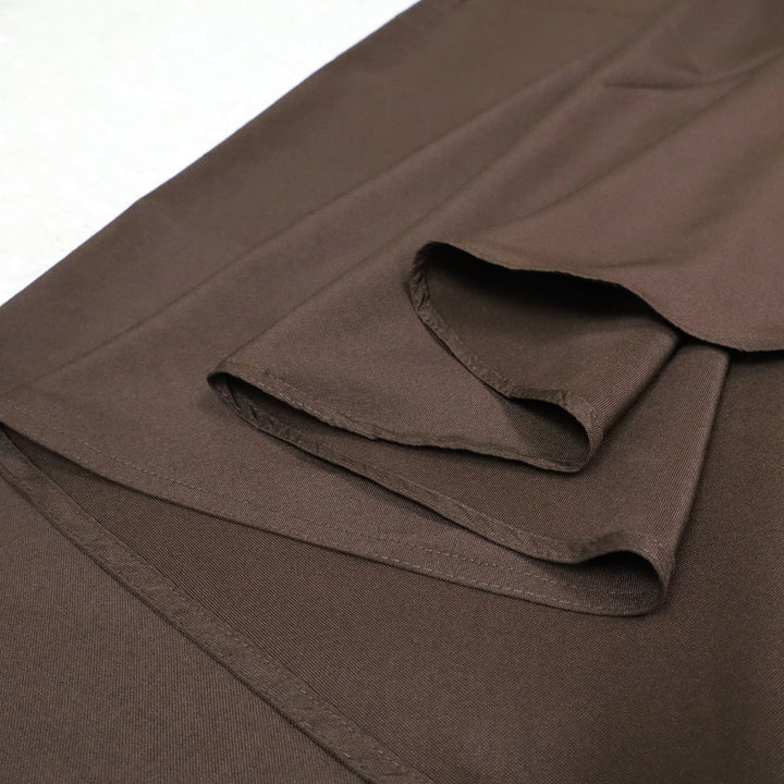 Manteles redondos de poliéster resistentes de 90" - Chocolate (1 pieza)