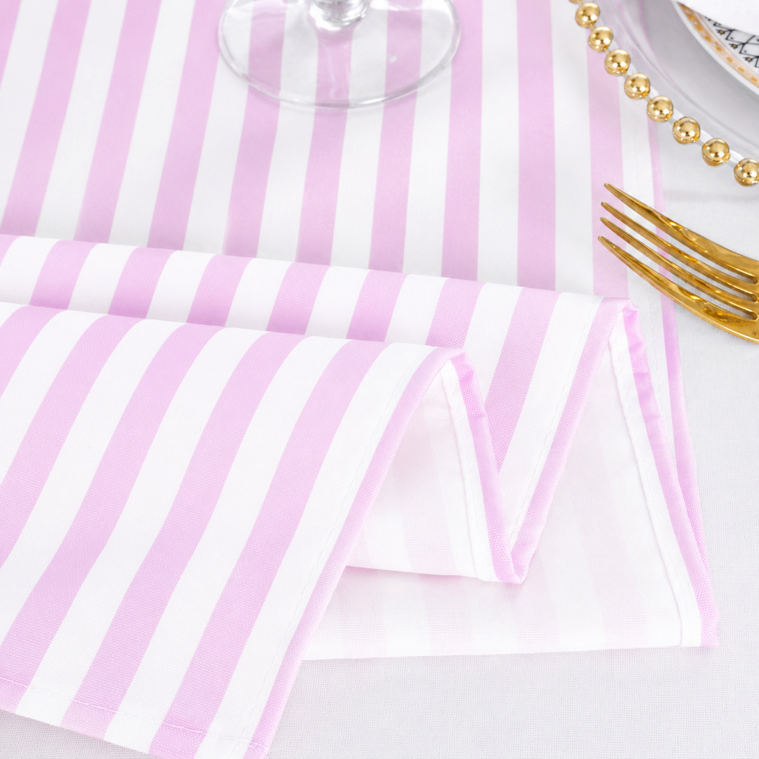 72"x72" Seamless Square Seersucker Polyester Tablecloth/Table Overlay - Pink (1pc)