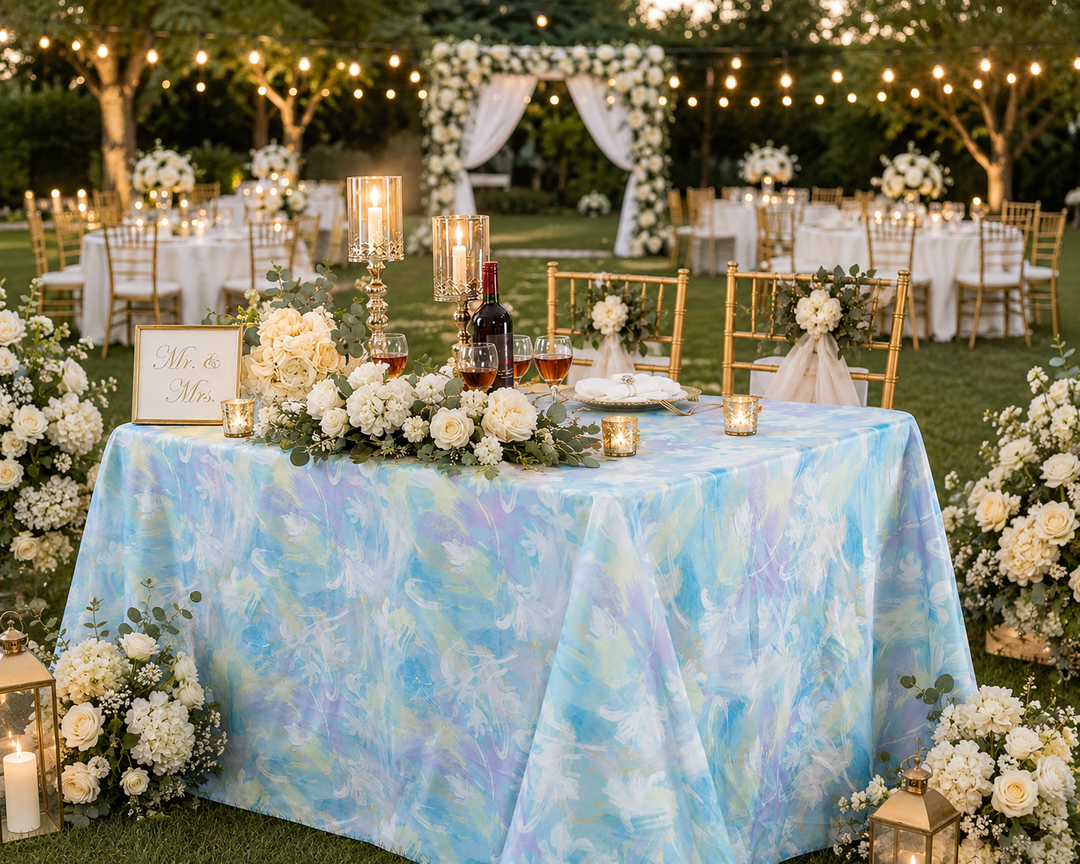 90"x156" Seamless Rectangular Honey Suckle Scuba (Wrinkle-Free) (240 GSM) Tablecloth - (1pc)
