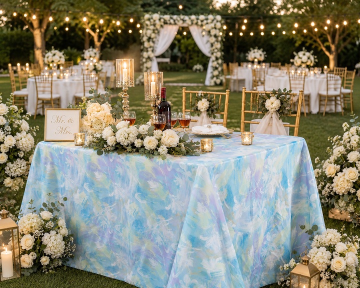 90"x156" Seamless Rectangular Honey Suckle Scuba (Wrinkle-Free) (240 GSM) Tablecloth - (1pc)
