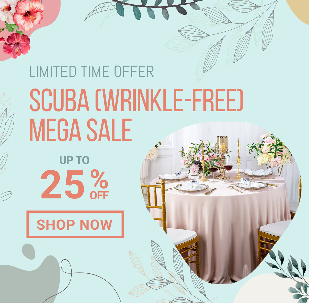 Wedding Linens Inc. | 25% OFF SCUBA LINENS