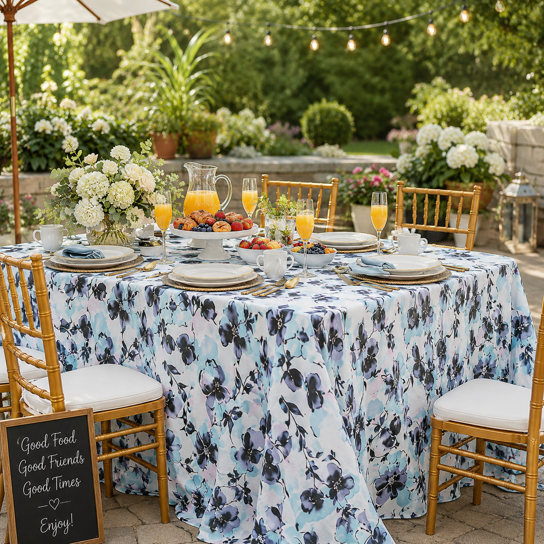 90"x132" Seamless Rectangular Orchid Scuba (Wrinkle-Free) (240 GSM) Tablecloth - (1pc)