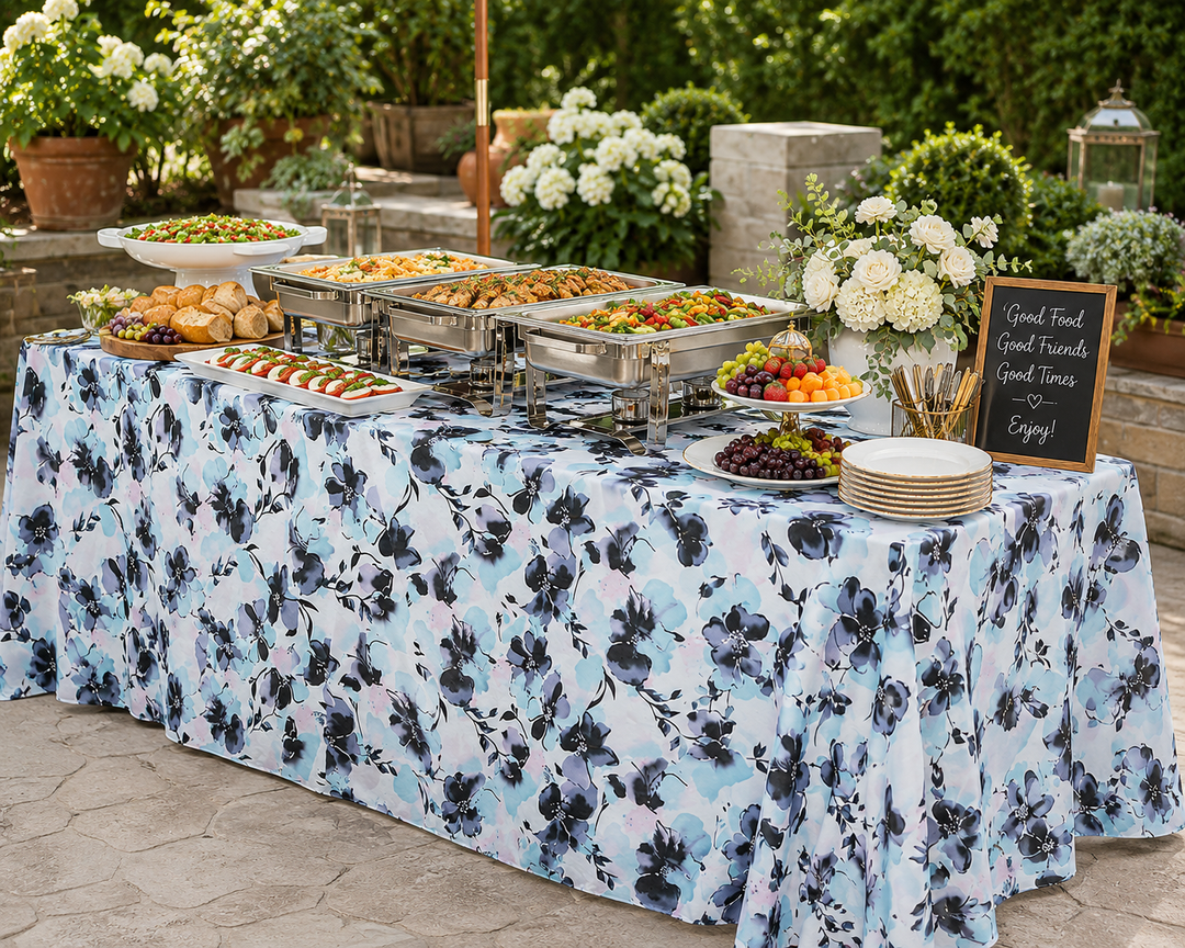 90"x132" Seamless Rectangular Orchid Scuba (Wrinkle-Free) (240 GSM) Tablecloth - (1pc)