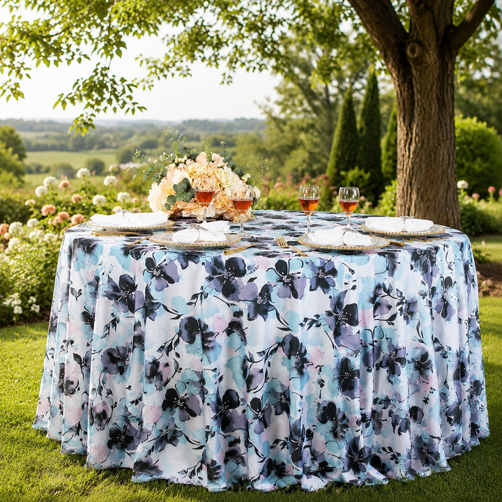 132" Round Orchid Scuba (Wrinkle-Free) (240 GSM) Tablecloth - (1pc)