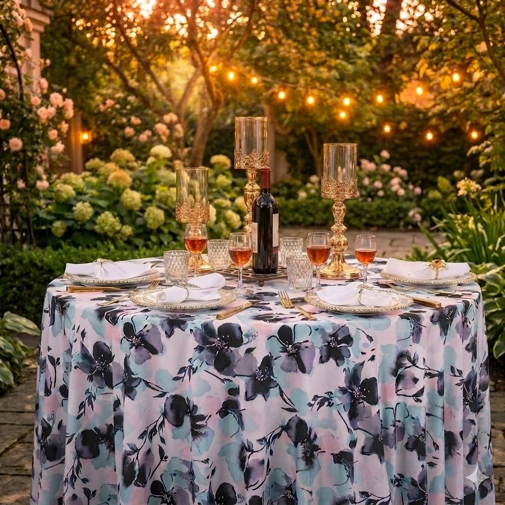 132" Round Orchid Scuba (Wrinkle-Free) (240 GSM) Tablecloth - (1pc)