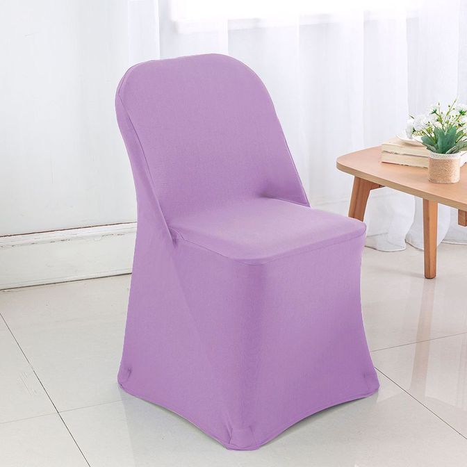 Premium Spandex (220 GSM) Folding Chair Cover - Lilac (1pc)