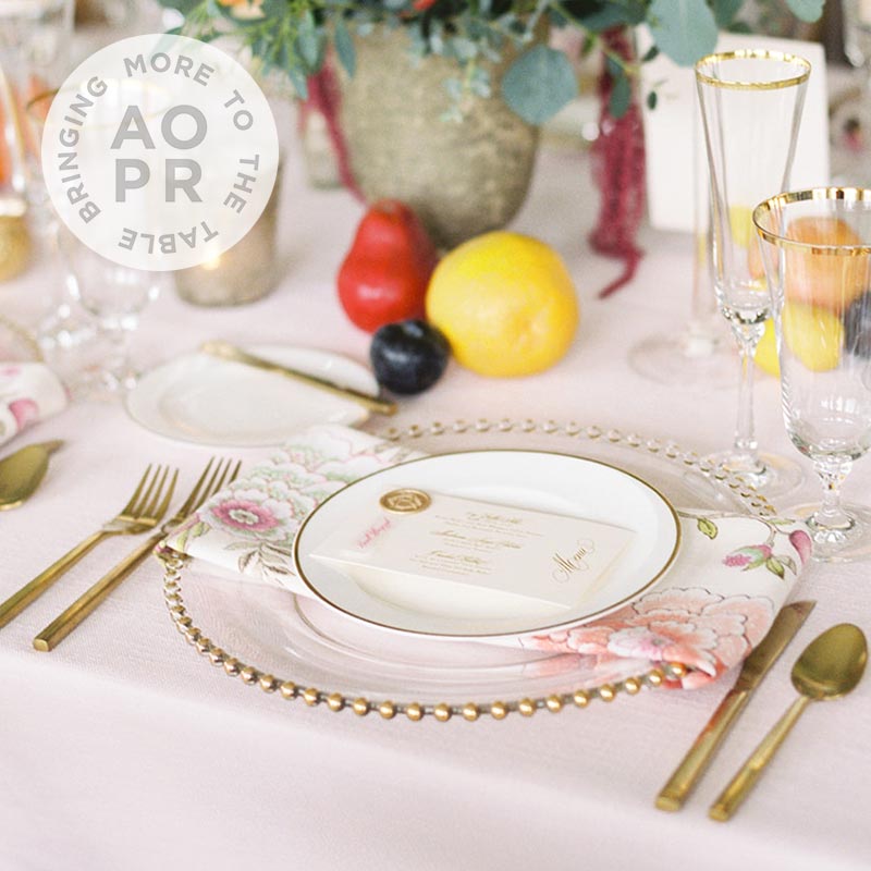 Clear Chargers DaCakeWS Rose Gold Bead Charger Plates, 13