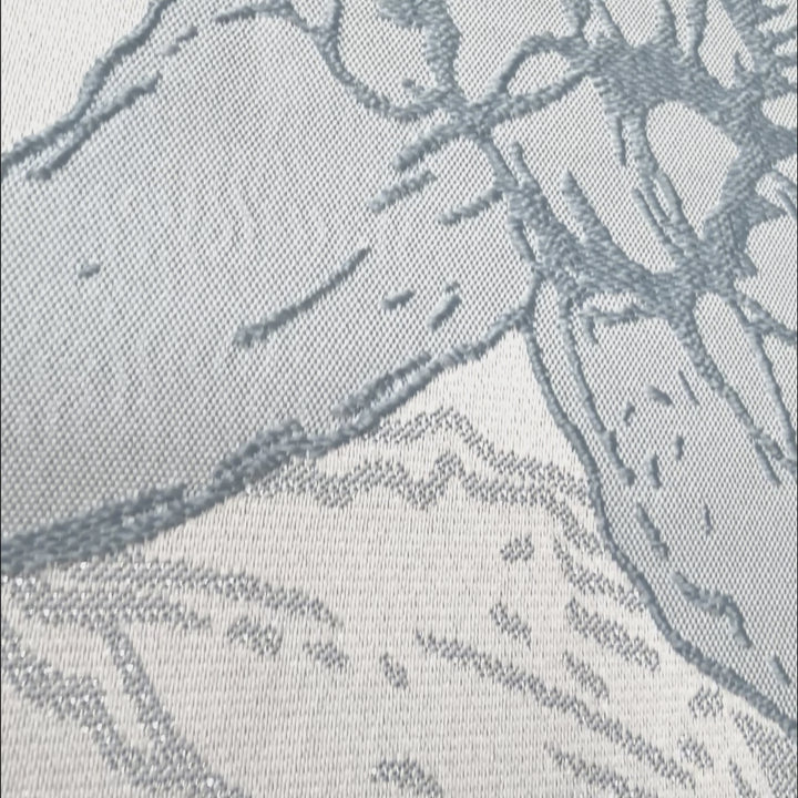90"x156" Rectangular Floral Reef Jacquard Polyester Tablecloth - Dusty Blue (1pc)