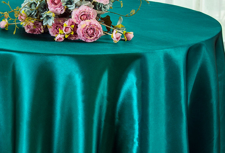Nappe ronde en satin robuste de 132 po - Oasis (1pc)
