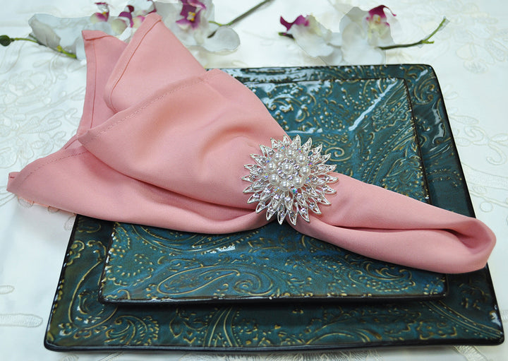 20"x20" Premium Polyester (240 GSM) Napkins - Rose Pink (10pcs/pk)