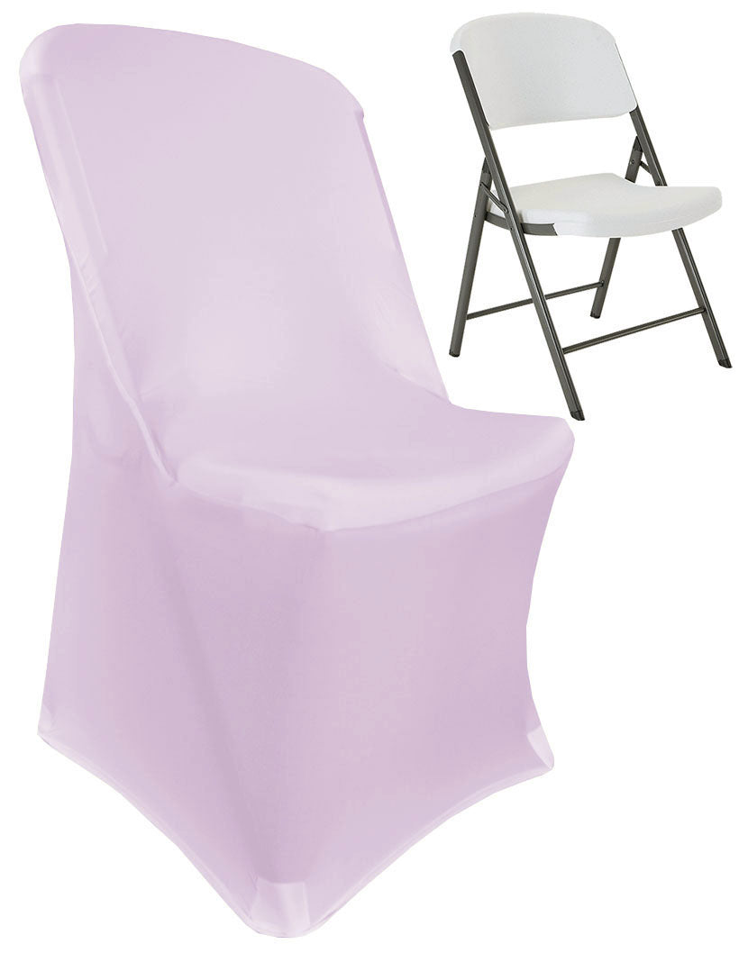 Funda para silla plegable de por vida de spandex premium (220 g/m²) - Lavanda (1 unidad)