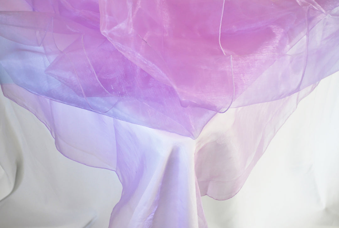 54"x108" Seamless Rectangular Organza Table Overlay - Lavender (1pc)