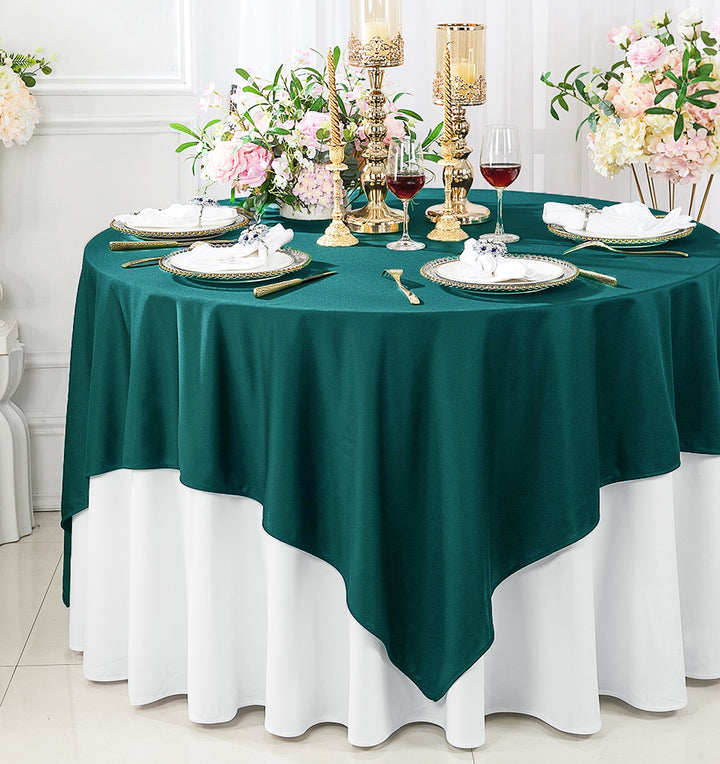 72"x72" Seamless Square Scuba (Wrinkle-Free) (220 GSM) Tablecloth /Table Overlay- Oasis (1pc)