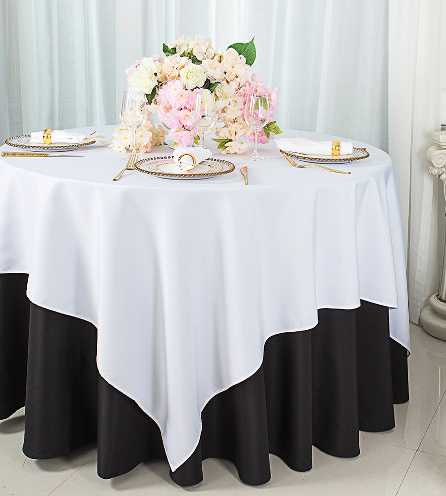 White Table Topper 72