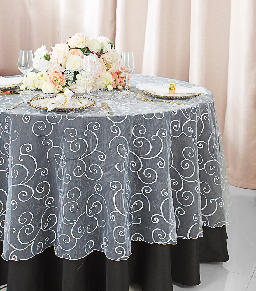 Vctops Floral Square Tablecloth Tulle Lace Spliced Overlay Embroidered Table Cover For Wedding Banquet Holiday Dinner Tables (Pink Flower, 24 X 24 Inch