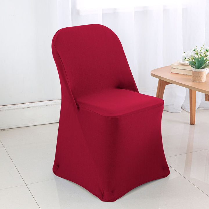 Premium Spandex (220 GSM) Folding Chair Cover - Apple Red (1pc)