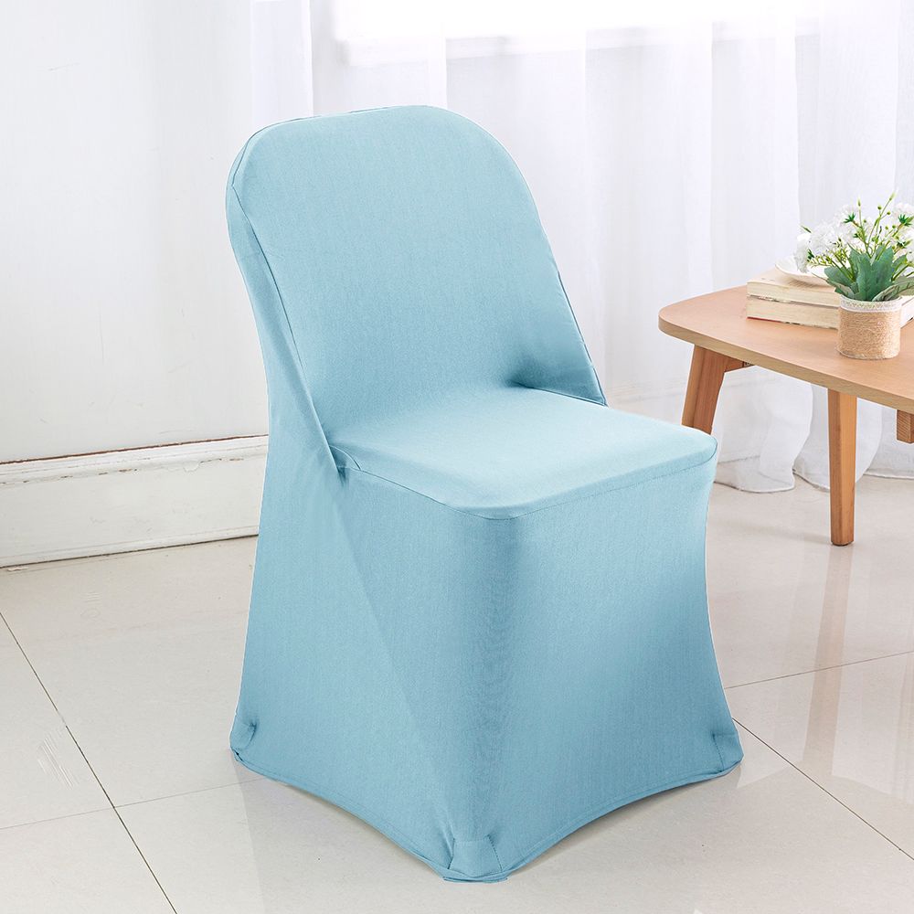 Folding Spandex (220 GSM) Chair Cover - Baby Blue (1pc)