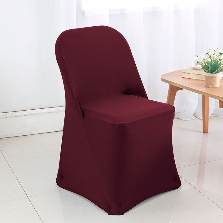 Premium Spandex (220 GSM) Folding Chair Cover - Burgundy (1pc)