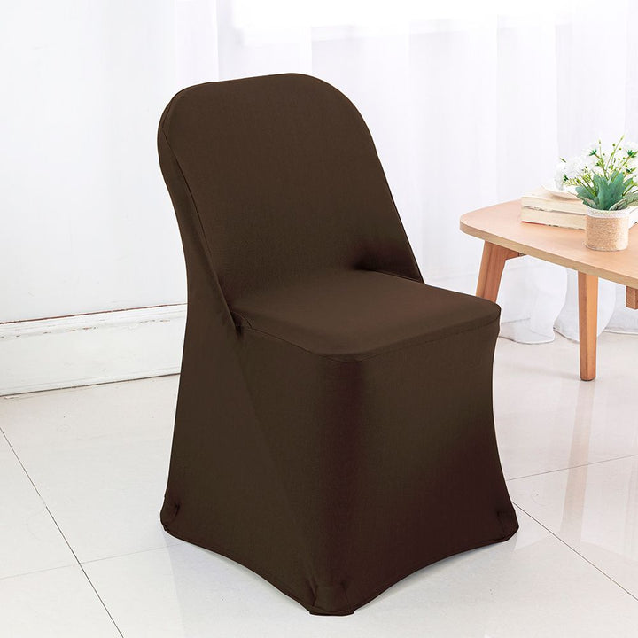Premium Spandex (220 GSM) Folding Chair Cover - Chocolate (1pc)